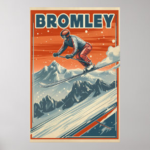Bromley Mountain: Een ski-Poster Poster