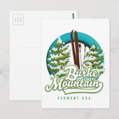 Bromley Mountain Peru Vermont US Ski logo Ansichtk Briefkaart (Voorkant / Achterkant)