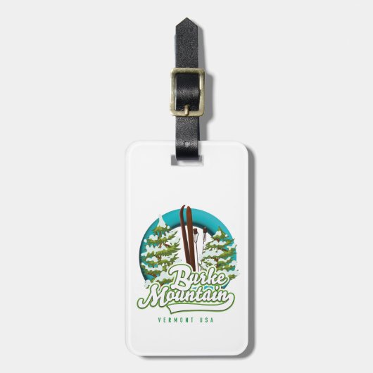 Bromley Mountain Peru Vermont US Ski logo Bagage Bagagelabel (Voorkant verticaal)