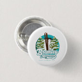 Bromley Mountain Peru Vermont US Ski logo -> Broml Ronde Button 3,2 Cm (Voorkant /achterkant)