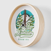 Bromley Mountain Peru Vermont US Ski logo Clock (Hoek)