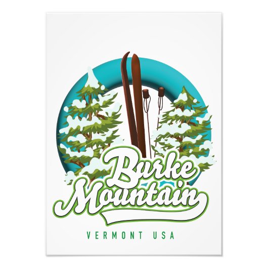 Bromley Mountain Peru Vermont US Ski logo Foto Pr. Foto Afdruk (Voorkant)