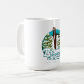 Bromley Mountain Peru Vermont US Ski logo Koffiemok (Voorkant links)