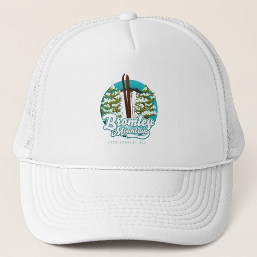 Bromley Mountain Peru Vermont US Ski logo Trucker Pet (Voorkant)