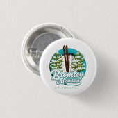 Bromley Mountain Peru Vermont US Ski logo Trucker Ronde Button 3,2 Cm (Voorkant /achterkant)