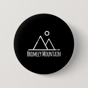 Bromley Mountain Ski Skiër Skisport Kamperen Wande Ronde Button 5,7 Cm