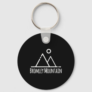 Bromley Mountain Ski Skiër Skisport Kamperen Wande Sleutelhanger