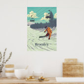 Bromley Vermont Skigebied Reisposter Poster (Keuken)