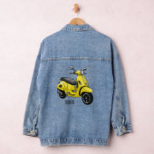 Brommer cartoon illustratie denim jacket (Hangar)