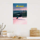 Bromont Canada Skigebied Reisposter Poster (Keuken)