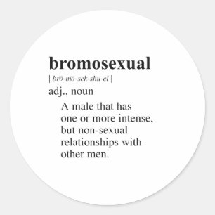 BROMOSEKSUEEL RONDE STICKER