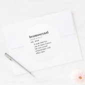 BROMOSEKSUEEL RONDE STICKER (Envelop)