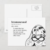 BROMOSEXUAL BRIEFKAART (Voorkant / Achterkant)