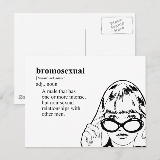 BROMOSEXUAL BRIEFKAART (Voorkant / Achterkant)