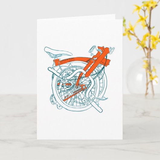 Brompton Bicycle Kaart (Gele Bloem)