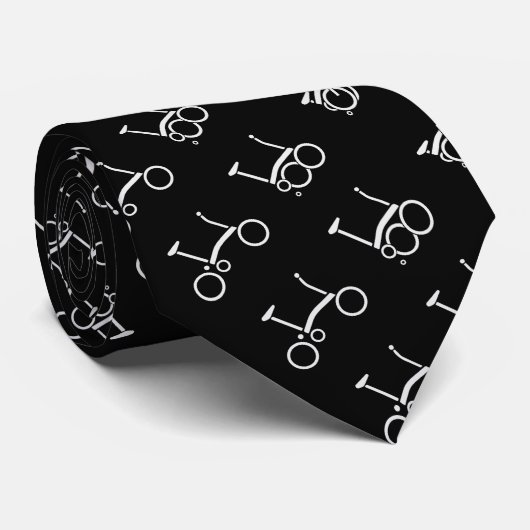 Brompton Bicycle Pattered Stropdas (Opgerold)