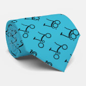 Brompton Bicycle Pattered Stropdas (Opgerold)