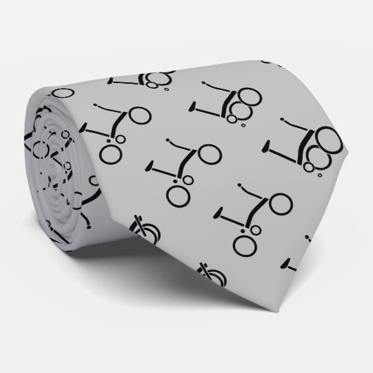 Brompton Bicycle Pattered Stropdas (Opgerold)