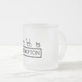 Brompton Bike Frosted 10 oz Frosted Glass Mok (Voorkant rechts)