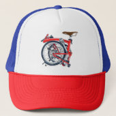 Brompton Bike Retro Pet (Trucker Hat) (Voorkant)