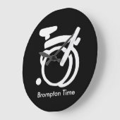 Brompton Black & White wall Clock Grote Klok (Hoek)
