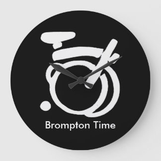 Brompton Black & White wall Clock Grote Klok