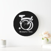 Brompton Black & White wall Clock Grote Klok (Huis)