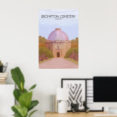 Brompton Cemetery Londen Reisposter Poster (Thuiskantoor)