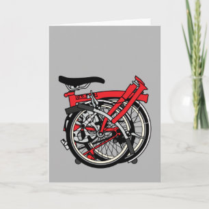 Brompton fiets gevouwen kaart