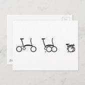 Brompton Folding Bike-fiets Briefkaart (Voorkant / Achterkant)