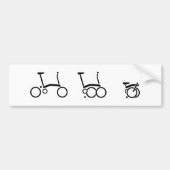 Brompton Folding Bike-fiets Bumpersticker (Voorkant)