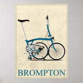 Brompton Folding Bike Poster (Voorkant)