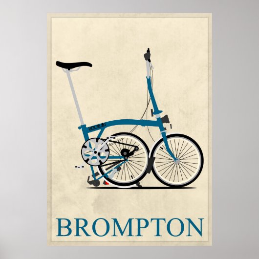 Brompton Folding Bike Poster (Voorkant)