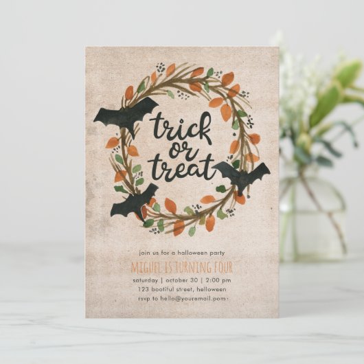 Bron: Childrens Halloween Birthday Party Trick Tre Kaart (Staand voorkant)