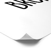 Bron-toe-saurus Funny Brontosaurus Dinosaur Pun Poster (Hoek)