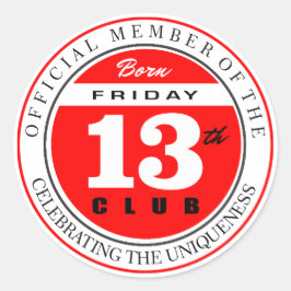 Bron: Vrijdag 13e club Ronde Sticker