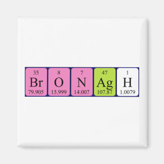 Bronagh periodiek table name magnet