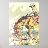 BRONC ART. 13 x 19 Canvas afdrukken Poster (Voorkant)