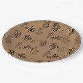 Bronc Cowboys en Cactus Paper Party Bord (Gekanteld)