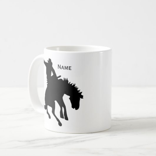 Bronc Rider Coffee Mok (Voorkant links)