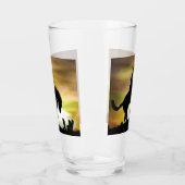 Bronc Rider Cowboy Beer Glass Drink glas (Links)