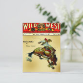 "Bronc Rider" Cowboy Western Rodeo-Briefkaart Briefkaart (Staand voorkant)