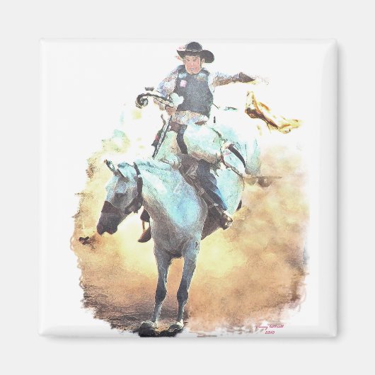Bronc Rider Magnet (Voorkant)