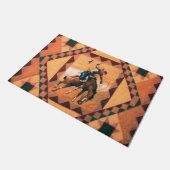 Bronc Rider Western Cowboy 24 x 36-inch Bath Mat (Schuin)