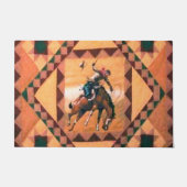 Bronc Rider Western Cowboy 24 x 36-inch Bath Mat (Voorkant)