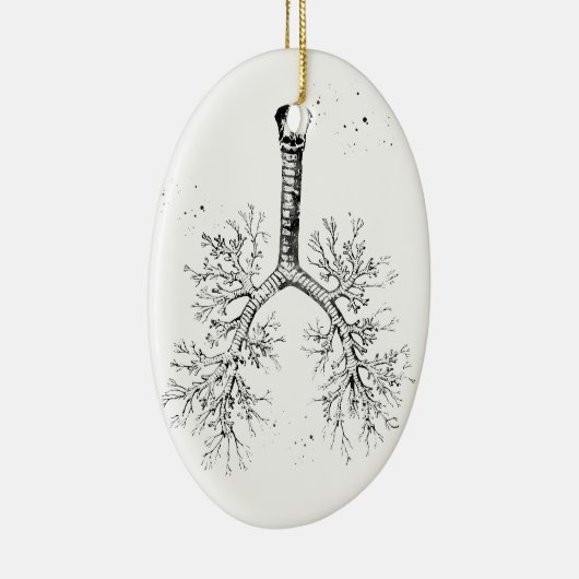 Bronchiale boom keramisch ornament (Rechts)