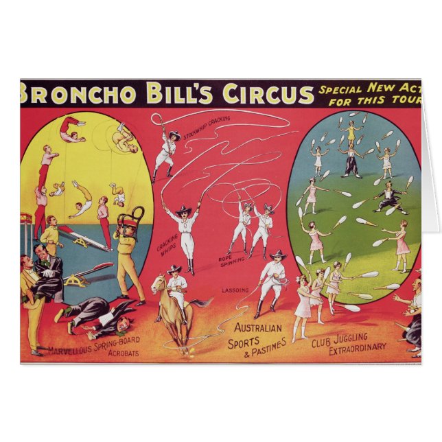 Broncho Bill's Circus, Birmingham c.1890-1910 (Voorkant Horizontaal)
