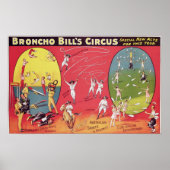 Broncho Bill's Circus, Birmingham c.1890-1910 Poster (Voorkant)