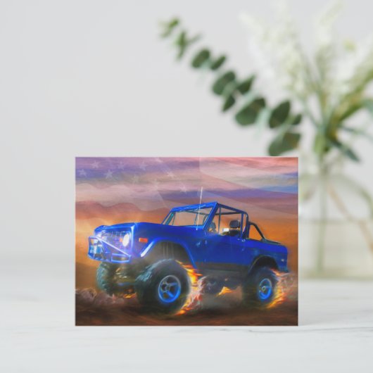 Bronco 4X4 "OFF ROAD RAGER" Briefkaart (Staand voorkant)