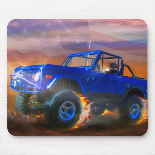 Bronco 4X4 "OFF ROAD RAGER" Muismat (Voorkant)